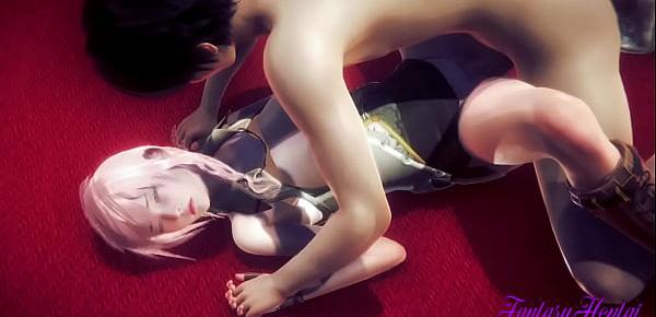 trendsFantasy XIII Hentai 3D - Claire Farron Handjob, blowjob and fucked with creampie - Anime Manga Cartoon Japanese Porn